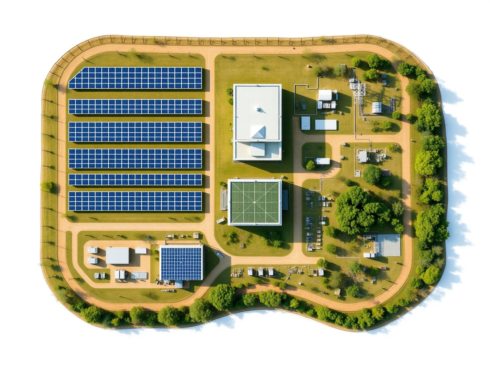 Interactive master plan of the Pee Dee Solar campus